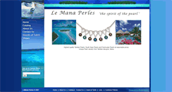 Desktop Screenshot of lemanaperles.com