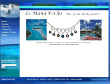 Tablet Screenshot of lemanaperles.com